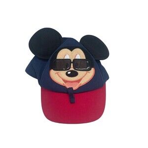 Disney Parks Mickey Mouse toddler hat pop up ears sunglass holder cap Disneyland